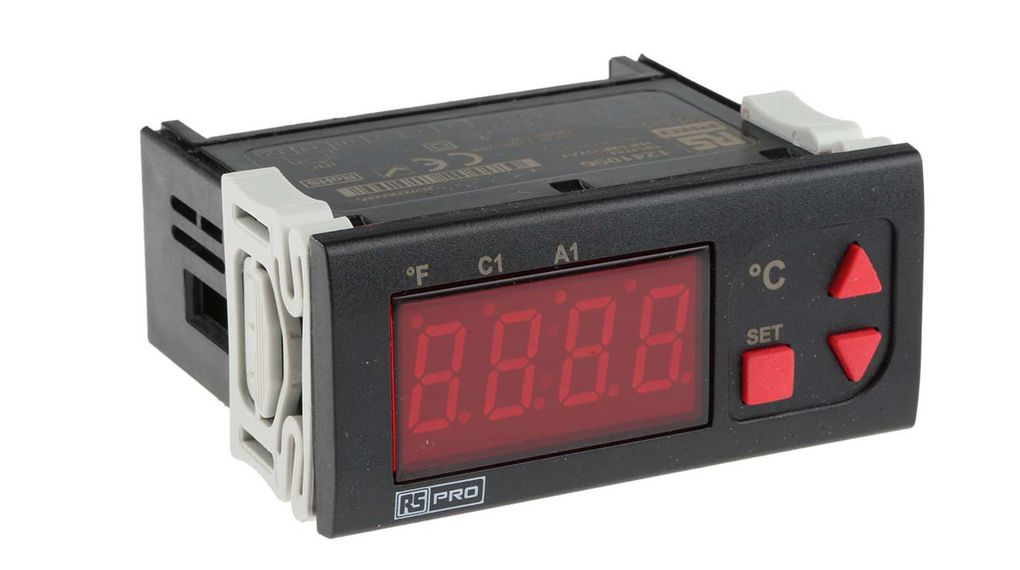 Sterownik temperatury 2DO, -60 ... 150°C, Montaż tablicowy, NTC, WŁ. / WYŁ., 230V