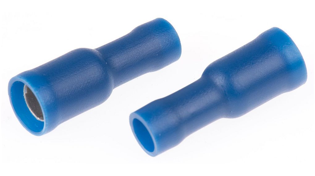 Crimp Terminal, Blue, 1.5 ... 2.5mm², Polyvinylchloride (PVC), 7mm, Pack of 100 pieces