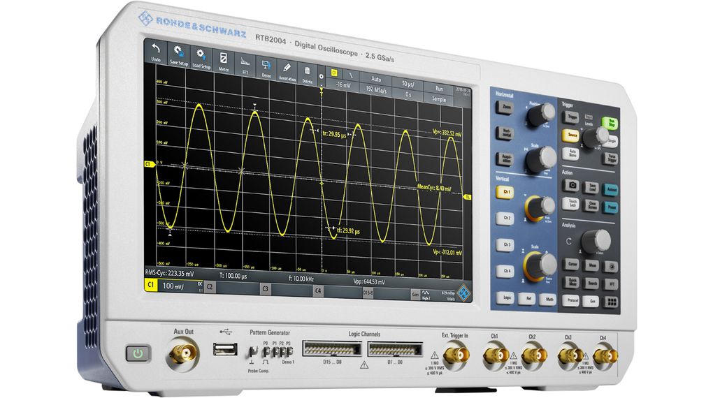Oscilloscope RTB2000 DSO 4x 100MHz 1.25GSPS USB / Ethernet