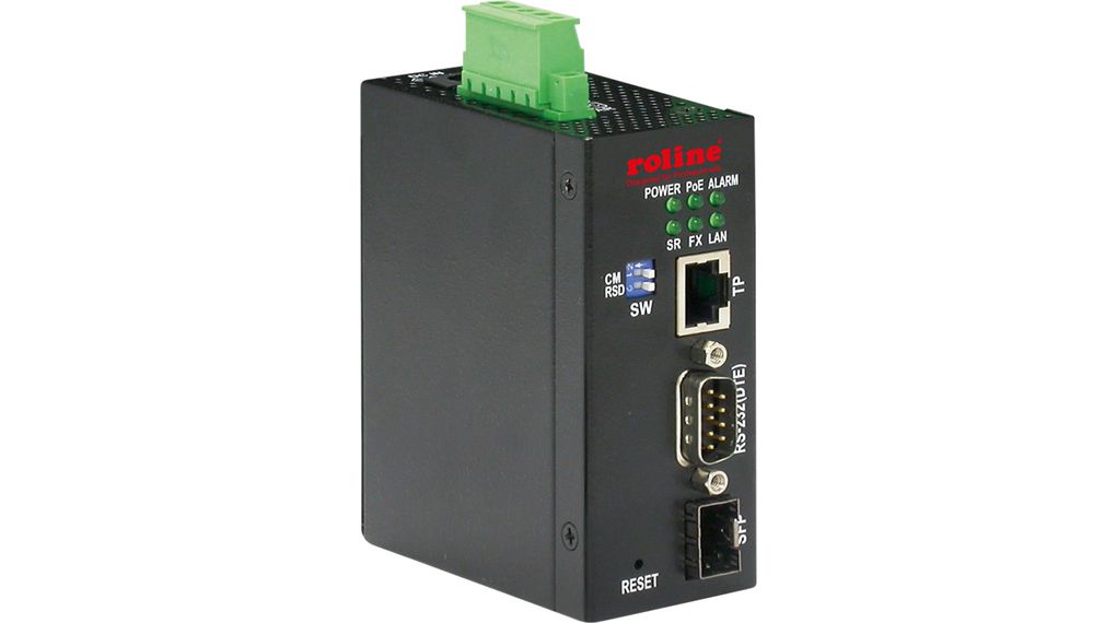 Medienkonvertert, Ethernet / Faser Multi-Mode - RS-232, Glasfaseranschlüsse 1SFP
