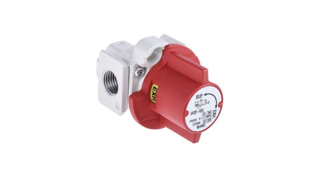 Locking Shut-Off Valve Pneumatic Manual Control Valve VHS20 Series, G 1/4, 1/4in