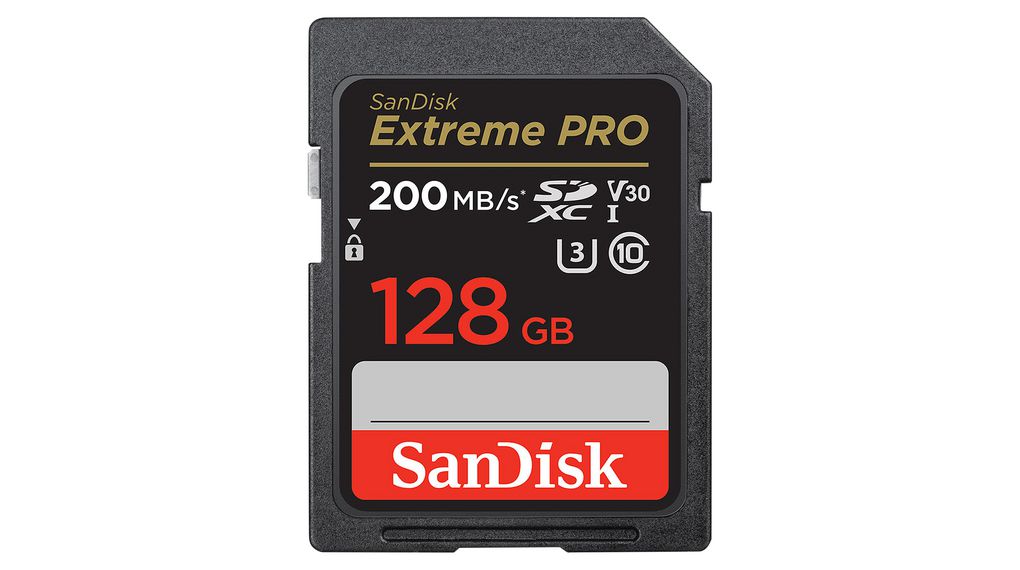 Industriële geheugenkaart, SD, 128GB, 200MB/s, 90MB/s, Zwart
