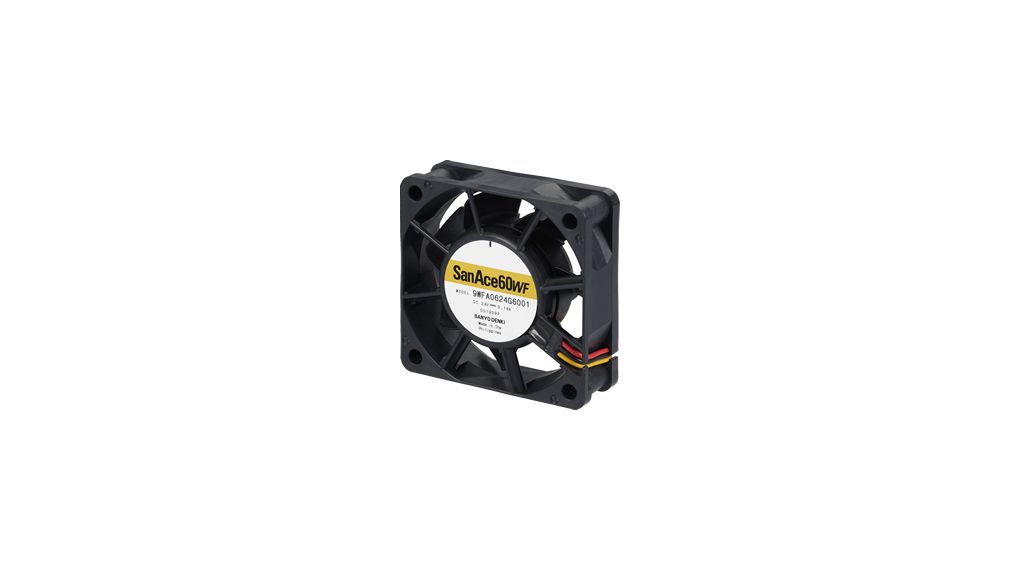Axial Fan DC Ball 60x60x20mm 24V 47.4m³/h