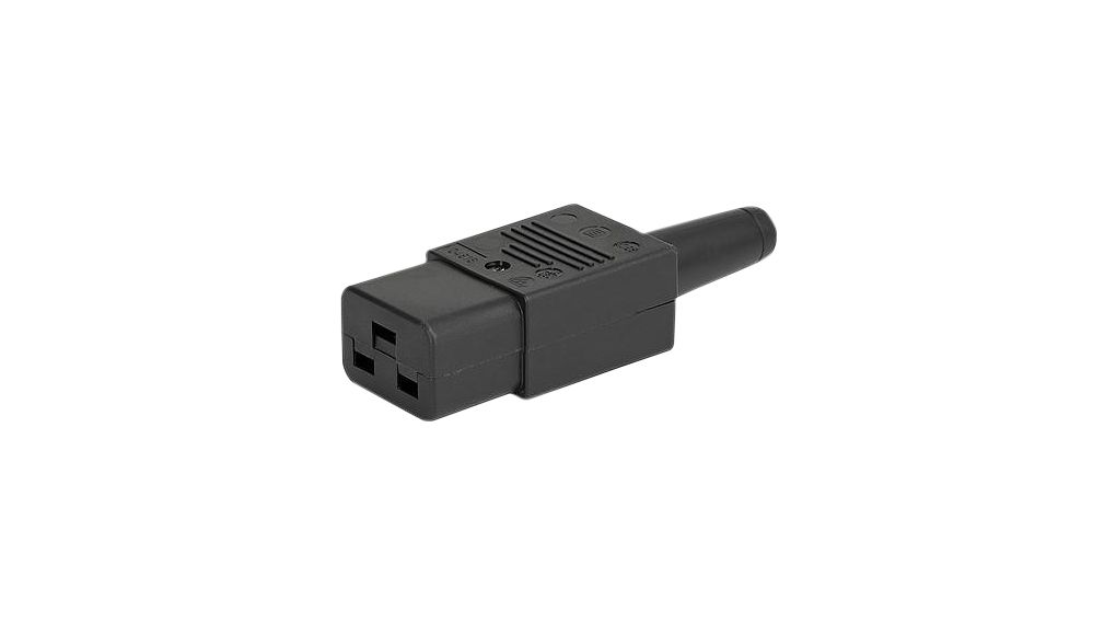 Power Entry Connector, Outlet, C19, 16A