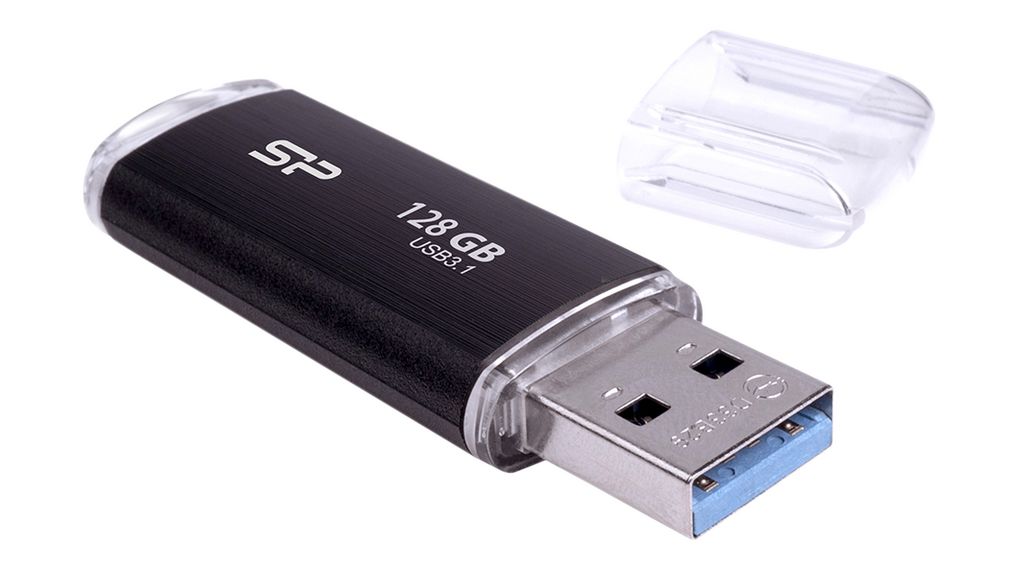 SP128GBUF3B02V1K | Silicon Power Stick, Blaze B02, USB 3.0, Black Distrelec Norway