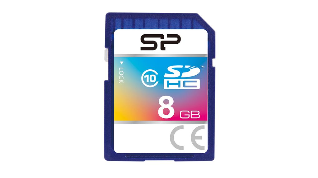 Memory Card, SD, 8GB, 40MB/s, 10MB/s, Blue