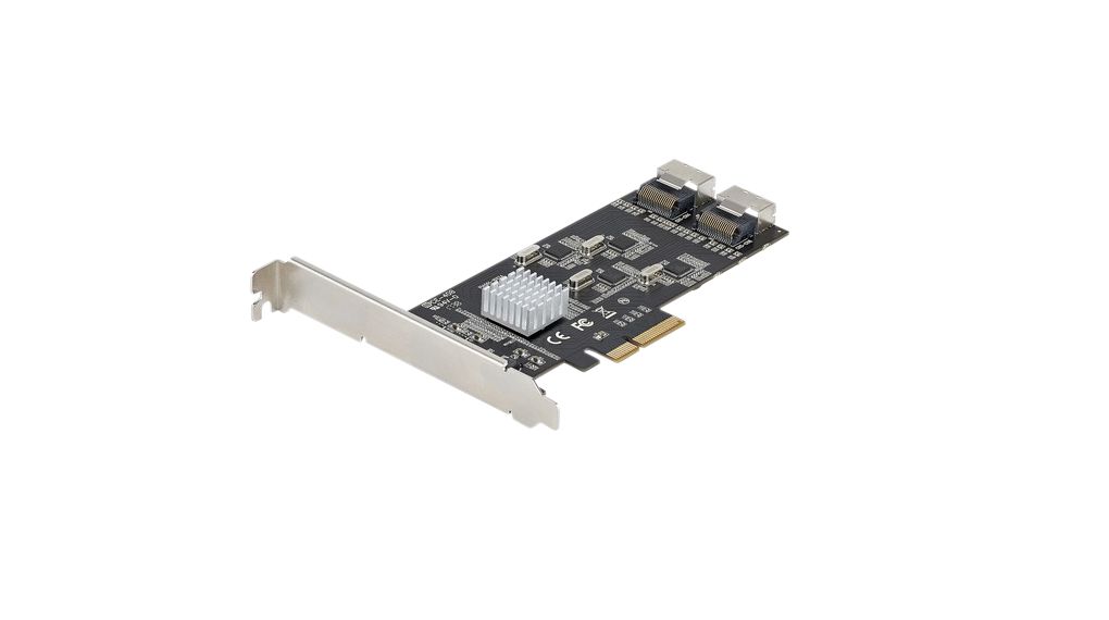SATA-Adapterkarte mit 4 Host-Controllern, PCI-E x4, SATA III