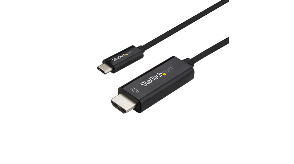 Videokabels, USB-C-stekker - DisplayPort-stekker, 3840 x 2160, 2m