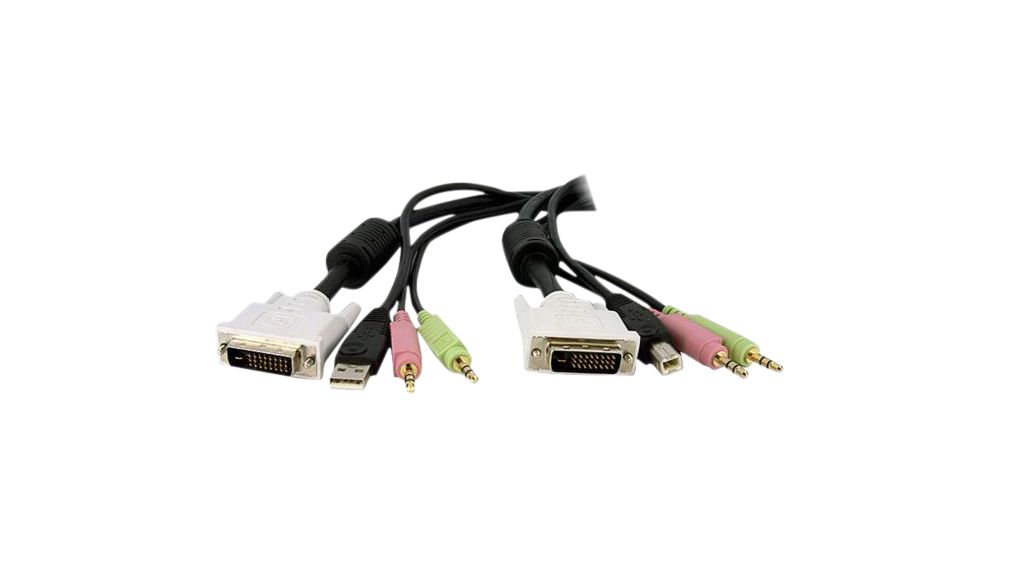 KVM Adapter Cable DVI-D / USB / Audio, 4.6m