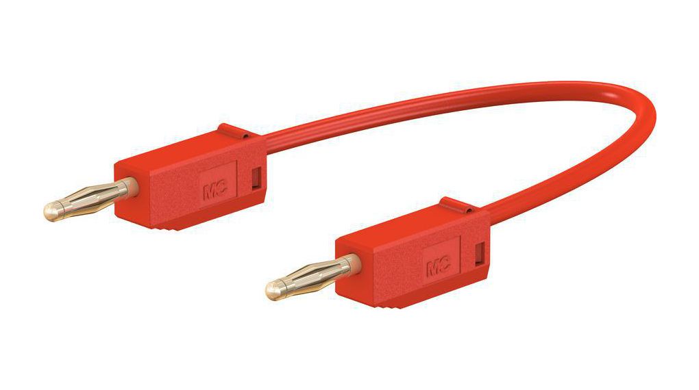Test Lead 300mm Red 30V Gold-Plated