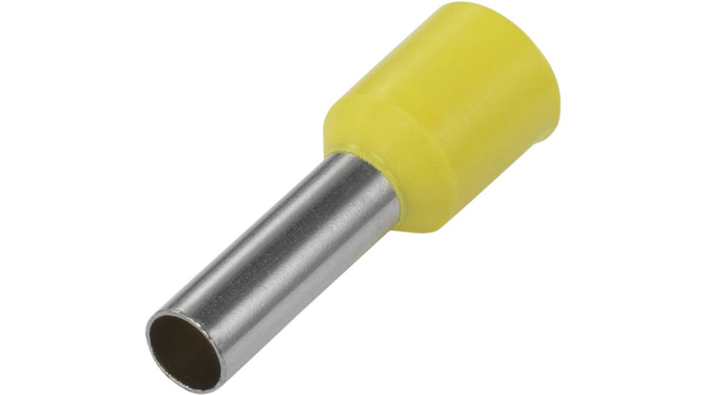 Embouts terminaux 6mm² Jaune 20mm