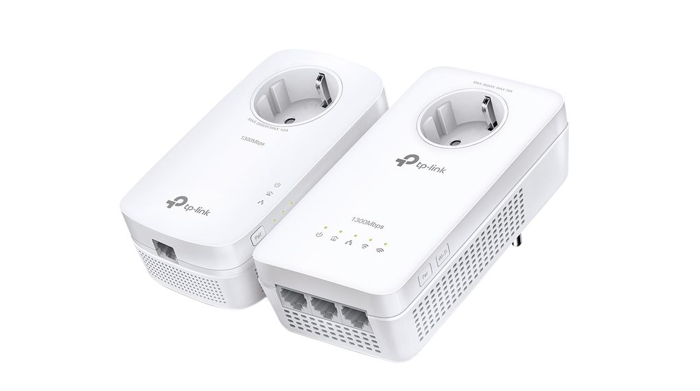 Sada Powerline AV1300 Passthrough Wi-Fi 3x 10/100/1000 1.3Gbps DE Type F (CEE 7/4) Plug