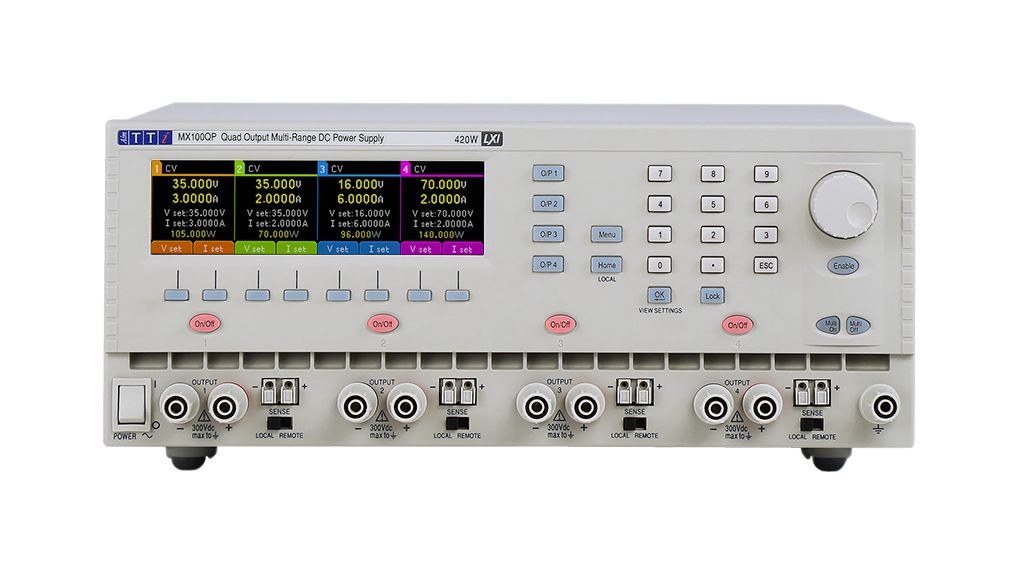 Laboratorienätaggregat Programmerbar 35V / 70V 6A 420W RS232 / USB / Ethernet