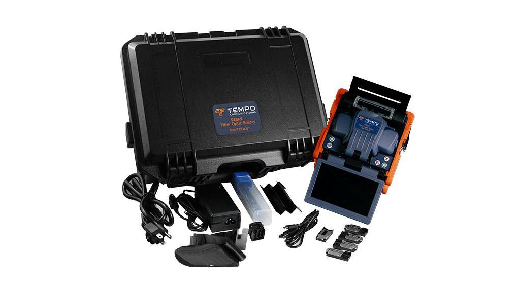 Kit met fusielasmachine en cleaver voor glasvezel, LCD / Touchscreen