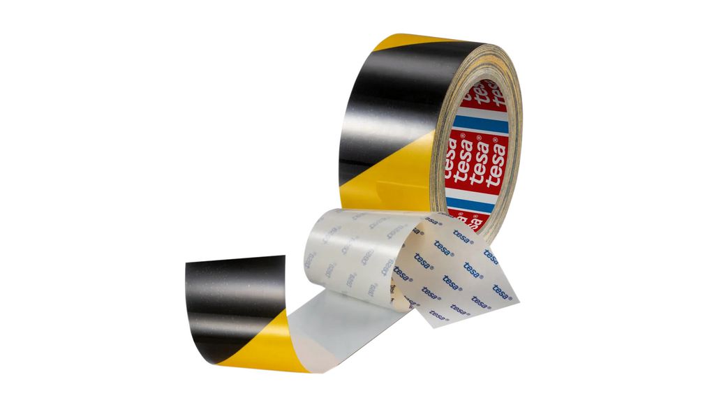 Vloermarkeringstape 50mm x 20m Zwart/geel