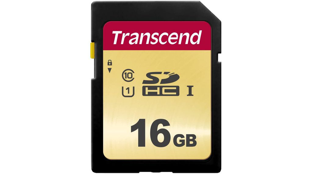 Memory Card, SD, 16GB, 95MB/s, 20MB/s, Black