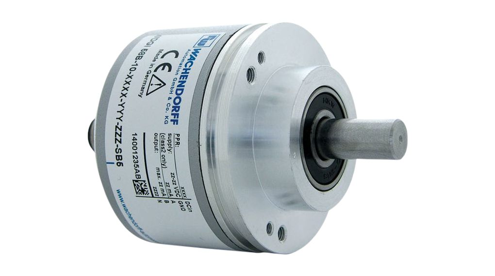 Rotary Encoder 100 PPR 30V 8000min-1 Clamping Flange IP67 / IP65 Cable Connection, 2 m WDGI 58B