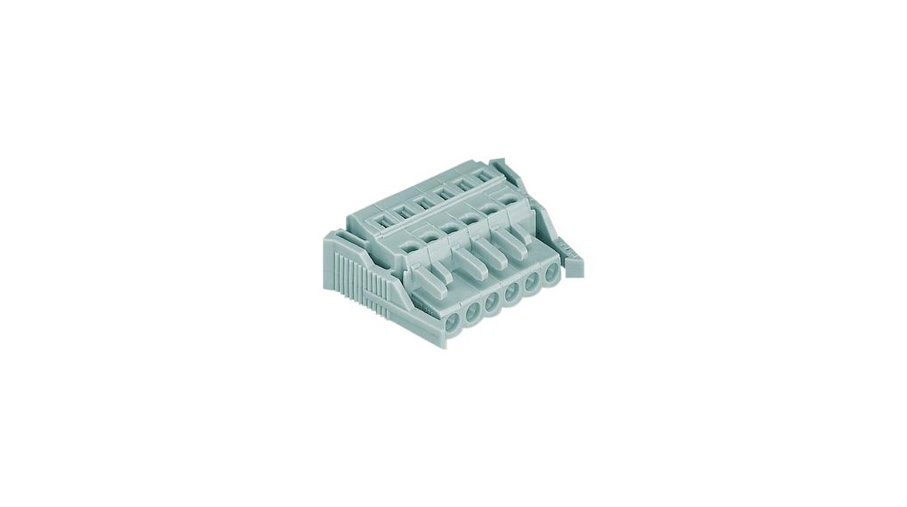 Pluggable Terminal Block, Socket, Straight, 5mm Pitch, 4 Poles
