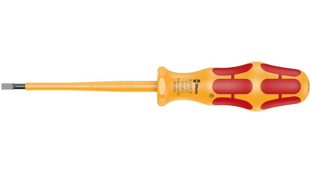Slotted Screwdriver, SL4, 100mm, Ergonomic