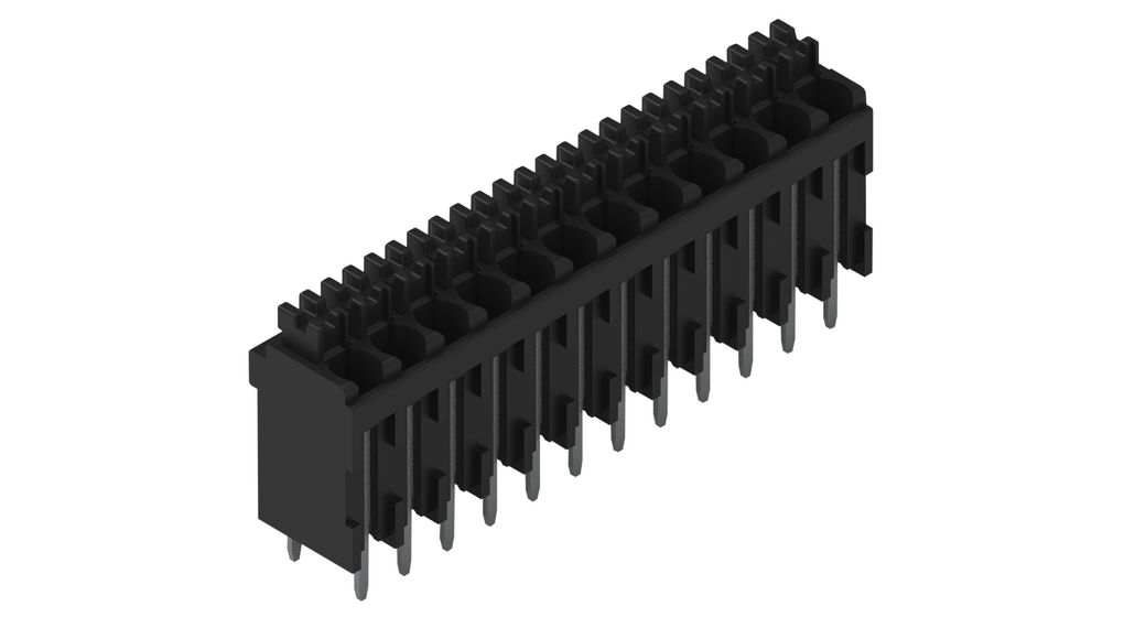 PCB Terminal Block, THT, 3.5mm Pitch, Straight, Push-In, 11 Poles