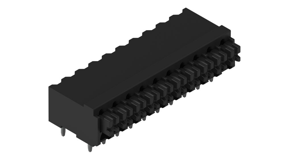 PCB Terminal Block, THT, 3.5mm Pitch, Right Angle, Push-In, 10 Poles