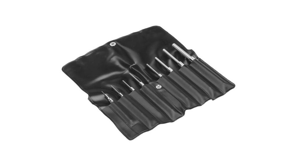 Bahco 8-Piece Punch Set, 0.9 mm, 1.4 mm, 1.8 mm, 2.4 mm, 2.8 mm, 3.4 mm, 3.9 mm, 6 mm Shank, 75 mm, 85 mm, 90 mm, 95