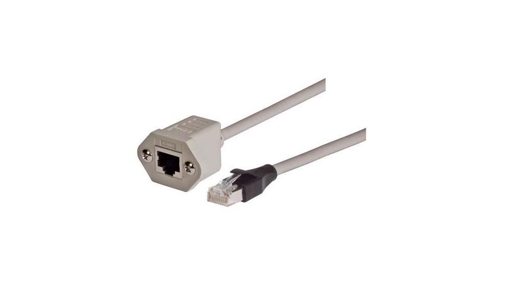 Micro Poly Rj45 TRDC6EXTSF-3 | L-Com TRD, 3 ft, Grey RJ45 to Female RJ45 Male ...