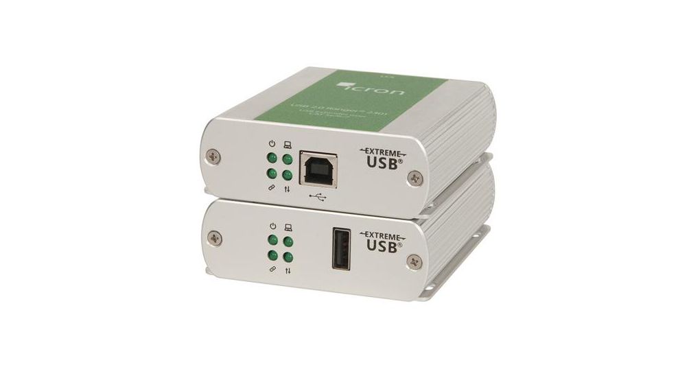 1 USB 2.0 USB Extender, up to 100 m Extension Distance, USB 2.0