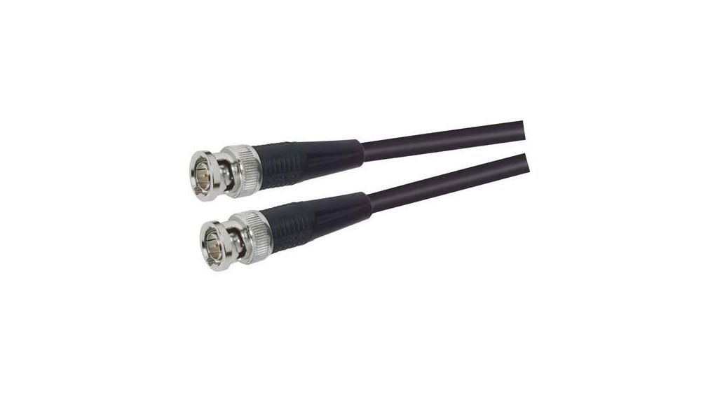 CC59 Series Male BNC Jack to Male BNC Jack, 10 ft 75 Ohm Polyvinyl Chloride (PVC) 75Ohm Noir