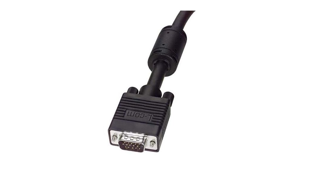 Male Male SVGA Cable Black