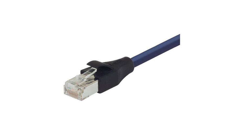 TRD, 25 ft, Blue RJ45 to Male RJ45 Male, Aluminium/Polyester Foil Polyvinyl Chloride Sheath Polyvinyl Chloride (PVC) Blue
