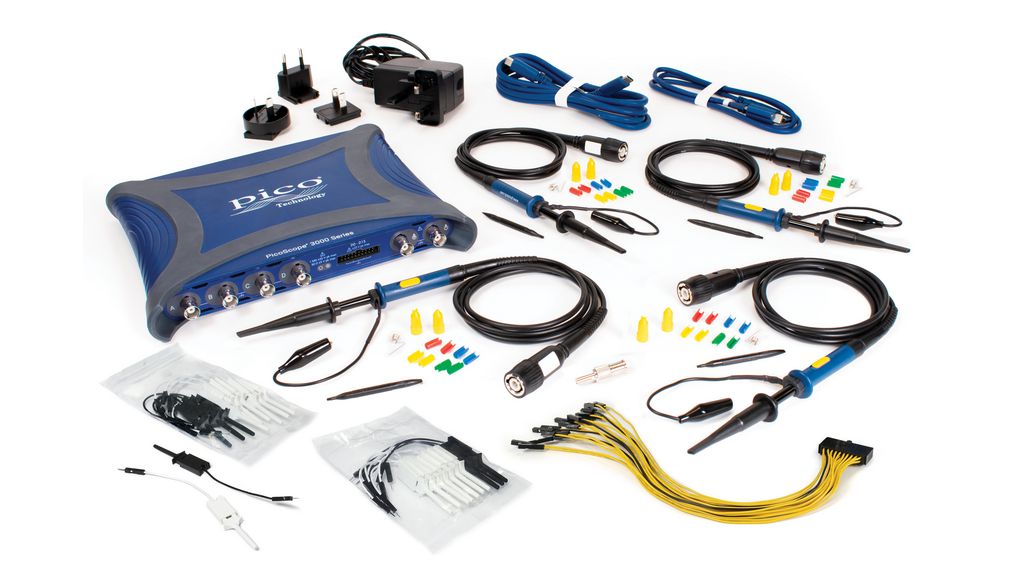 Pico Technology 3000E Series, 500MHz Mixed Signal Oscilloscope, 4 Analogue Channels, 16 Digital Channels