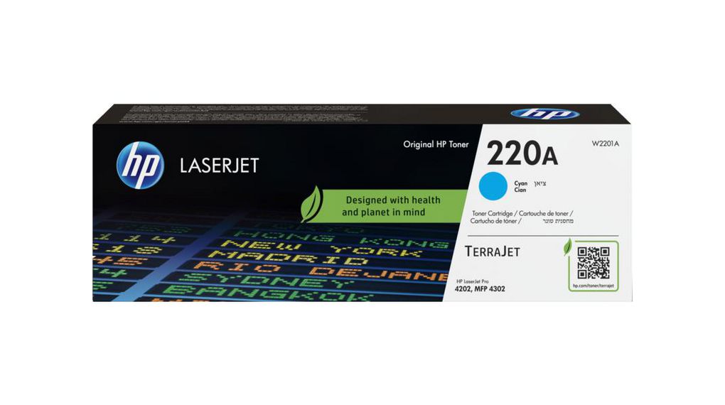 Hewlett Packard W2201A Cyan Toner Cartridge, HP Compatible Platen