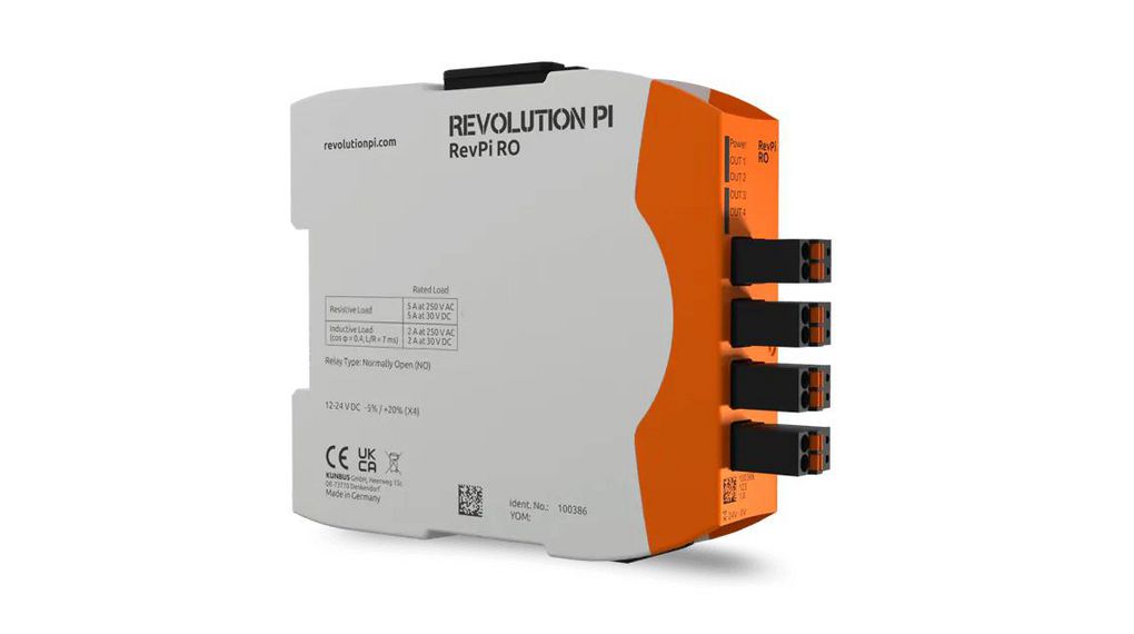 Revolution PI PR100 Series Module for Use with RevPi Core and RevPi Connect Base Modules, 24 V dc Supply, 4-Input