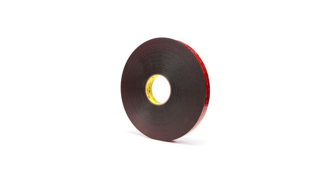 3M 5925F, VHB™ Black Foam Tape, 19.0mm x 33.0m, 0.60mm Thick