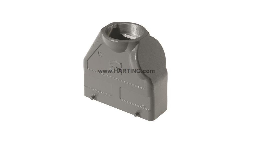 HARTING Han B Heavy Duty Power Connector Hood, M50 Thread, Top Entry