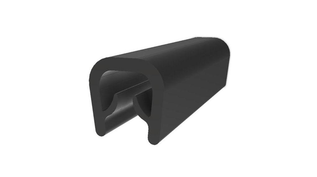 Black EPDM Edge Protection, 20m