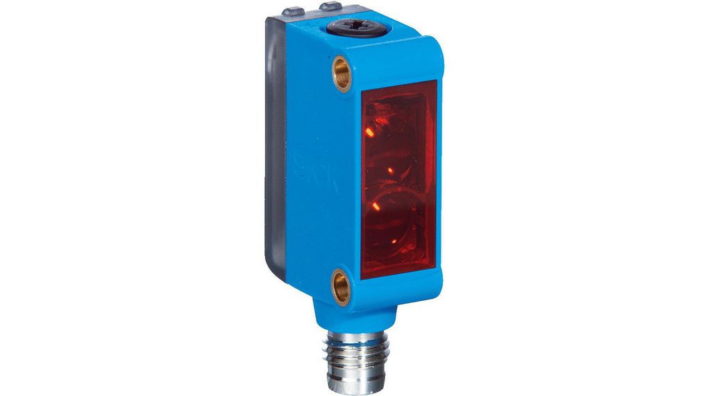 SICK Energetic Photoelectric Sensor, Block Sensor PNP 1250us 100mA Pin Point LED IP67