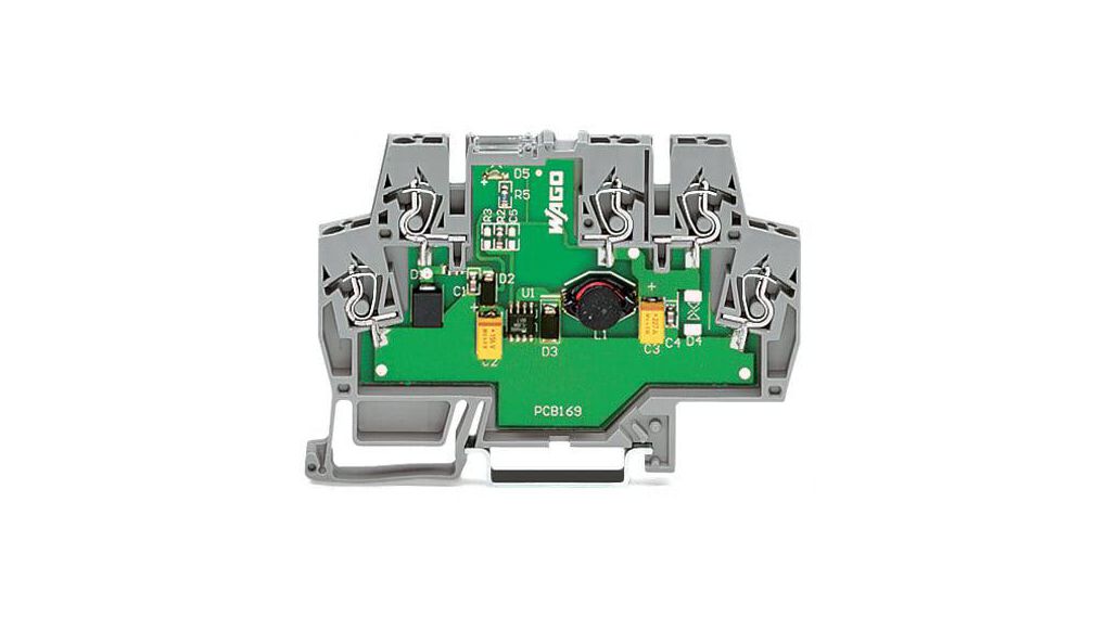 WAGO 859 DC-DC Converter, 5V dc/ 500mA Output, 15 → 30 V dc Input, DIN Rail Mount, +40°C Max Temp 0°C Min Temp