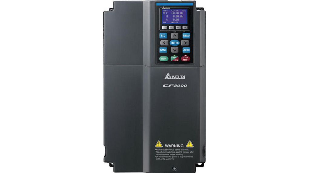 Delta Electronics Variable Speed Drive, 11 kW, 3 Phase, 460 V, 24/18 A, CP2000 Series