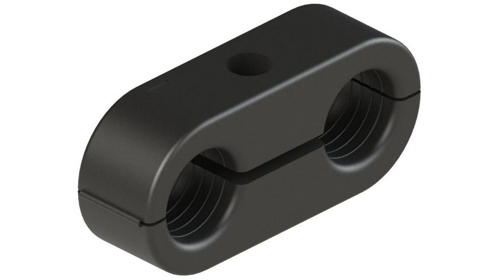 Parker Double Hydraulic Pipe Clamp for 6.4mm tube, ROND106.4X Pack of 100 pieces