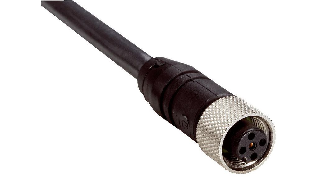 SICK Straight Female 8 way M12 to Unterminated Connector & Cable, 5m Ledare