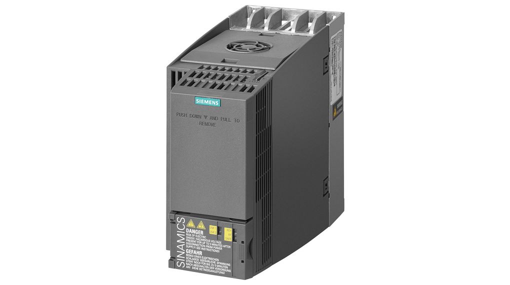 Siemens Inverter Drive, 5.5 kW, 3 Phase, SINAMICS G120C Series 480 V 12.5 A