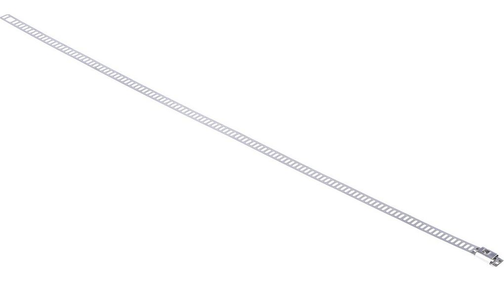 121624 | RS PRO Stainless Steel Cable Tie 300 x 7mm, 436N, Pack of