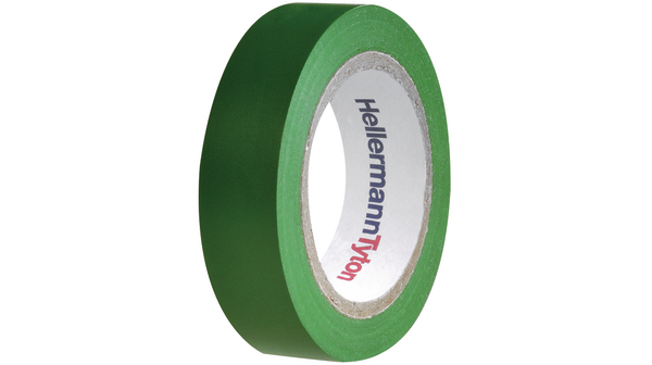 PVC Insulation Tapes, Helatape Flex 15 15mm x 10m Green