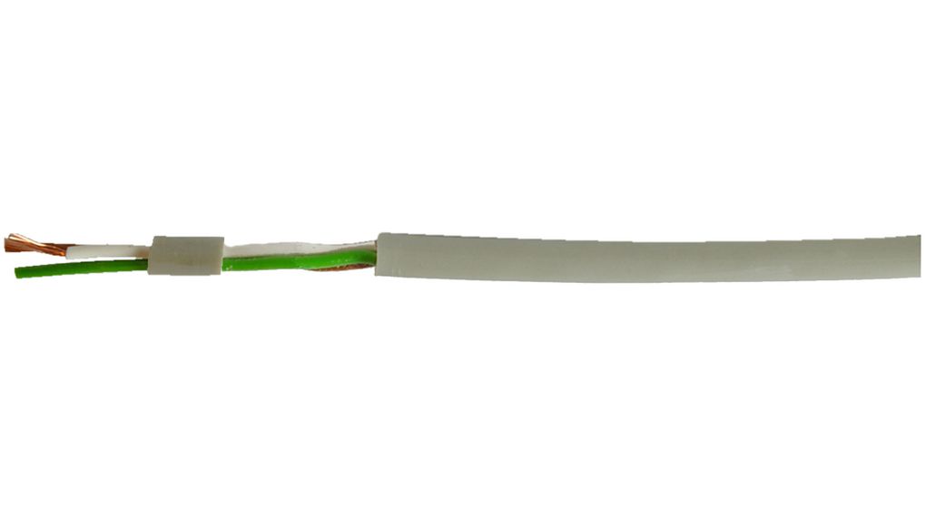 Flerkjernekabel, YY uskjermet, PVC, 6x 0.25mm², 100m, Grå
