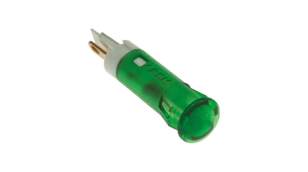 LED IndicatorSoldering Lugs Fixed Green DC 24V