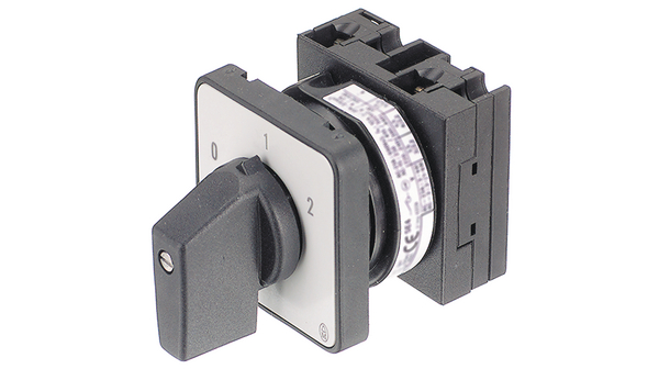 Rotary Switch, Poles = 1, Positions = 3, 45°, Flush Mount