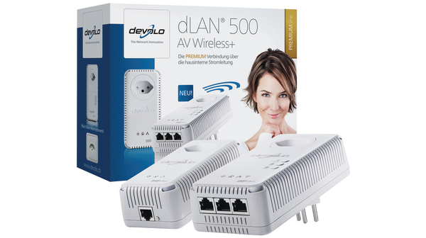 Starter kit, dLAN 500 AV Wireless+