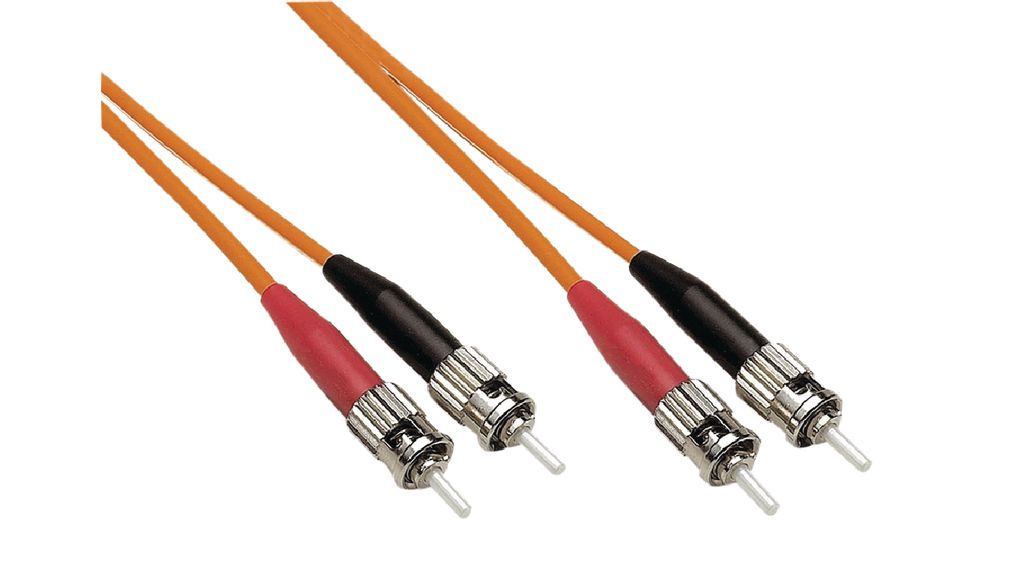 Fibre Optic Cable Assembly 62.5/125 um OM1 Duplex ST - ST 1m
